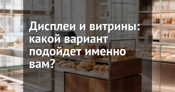 Дисплеи и витрины: какой вариант подойдет именно вам?