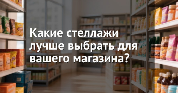 Какие стеллажи лучше выбрать для вашего магазина?